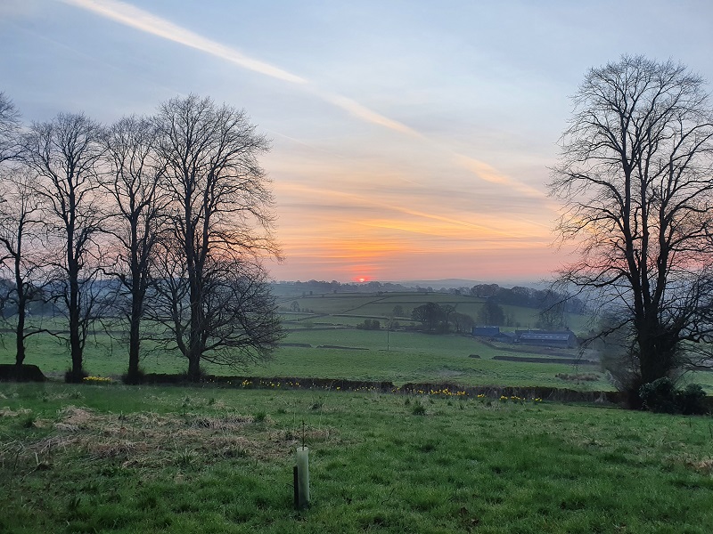 Sunrise at Newtown Church